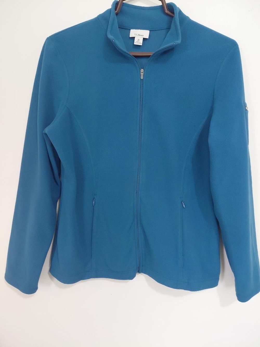 L.L. Bean Women's Teal Zip-Front Fleece Jacket